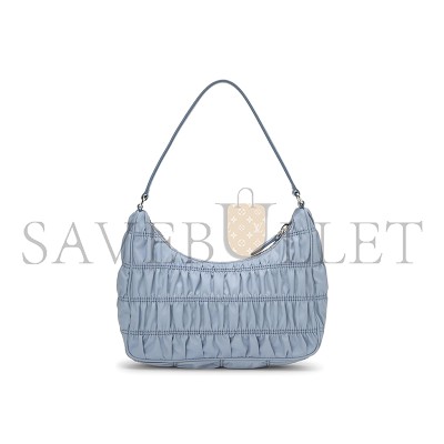 PRADA BLUE TESSUTO NYLON GAUFRE SHOULDER BAG MINI 1NE204 (22*13*6cm) PRADA BLUE TESSUTO NYLON GAUFRE SHOULDER BAG MINI 1NE204 (22*13*6cm)